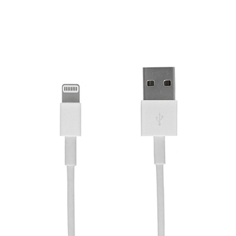 Datový kabel USB A na Lightning, barva bílá - 2 metry