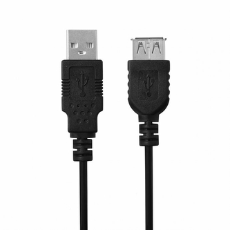 USB prodlužovací kabel, barva černá