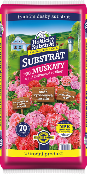 Substrát Forestina Hoštický pro muškáty 70 l