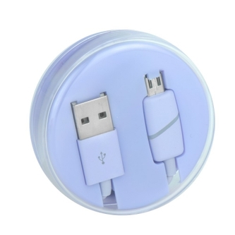 Datový kabel micro USB barva fialová - Box