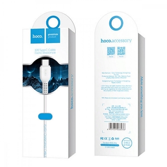 Datový kabel HOCO X20 micro USB Typ C barva bílá - 2 metry