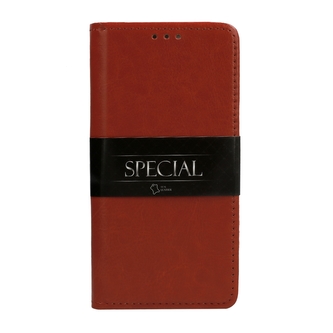Pouzdro Book Leather Special iPhone 7,8, SE 2020 (4,7), barva hnědá