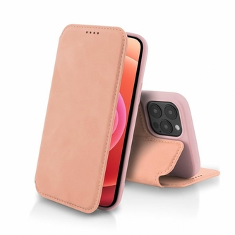 Pouzdro Vintage Book iPhone X, XS (5,8), barva růžová
