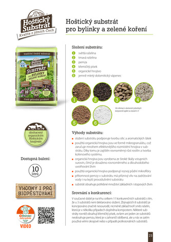Substrát Forestina Hoštický pro bylinky a zelené koření 10