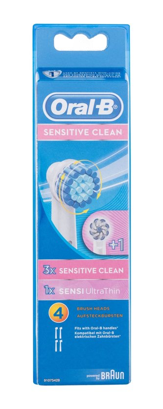 Oral-B Sensitive Clean nahrádní hlavice Sensitive Clean 3 ks + nahrádní hlavice Sensi UltraThin 1 ks