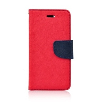 Pouzdro FANCY Diary Huawei Y5 II, Y6 II compact barva červená/modrá