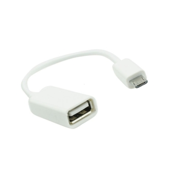 Adaptér Micro USB na USB OTG, barva bílá
