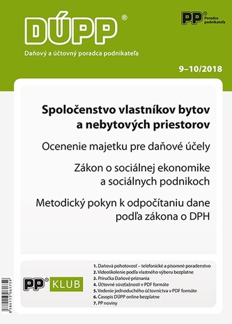 Daňový a účtovný poradca podnikateľa 9,10-2018