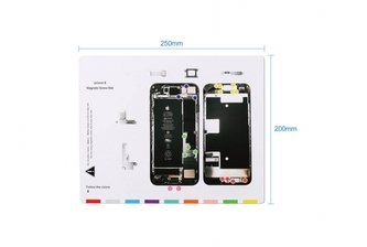 Magnetická podložka na opravu telefonu iPhone 8