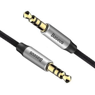 Kabel AUX Baseus M30-CS1, Jack 3,5mm, 1,5m barva černá