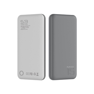 Externí baterie POWER BANK PURIDEA S3 15000mAh šedá