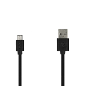 Datový kabel USB A na Micro USB, barva černá - 2 metry