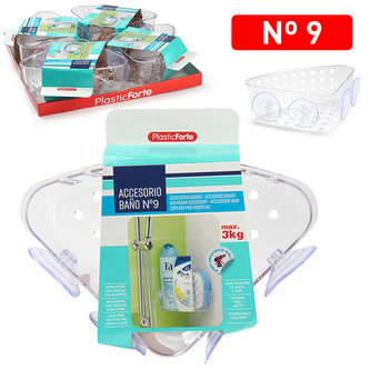 Závěsná polička do sprchy BANO 9; 24x16x8cm; plast