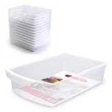 Zásuvka do lednice; transparentní; 7,5l; 38x25x9,5 cm; plast