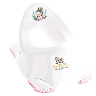 Hrající dětský nočník protiskluzový Wild & Free jednorožec bílý