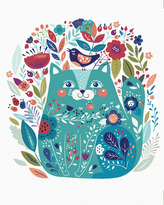 Malování podle čísel - KVĚTINOVÁ KOČKA - 80x100 cm, vypnuté plátno na rám