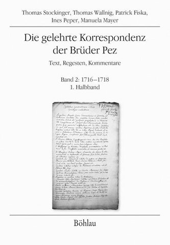 Die gelehrte Korrespondenz der Brüder Pez