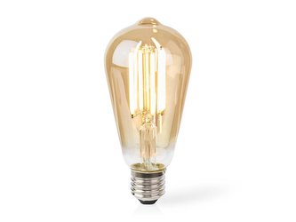 Smart žárovka LED E27 7W teplá bílá NEDIS WIFILRF10ST64 WiFi Tuya