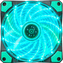 Marvo Ventilátor zelený 15 led svítí