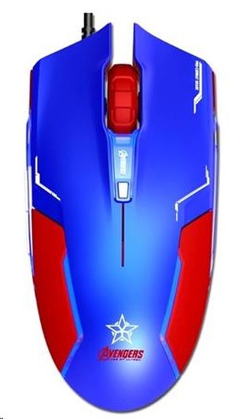 E-Blue Myš Captain America, modrá, herní