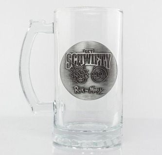 Sklenice korbel Rick and Morty: Get Schwifty (objem 500 ml)