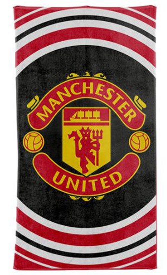 Osuška - ručník FC Manchester United: Pulse (70 x 140 cm) červená bavlna