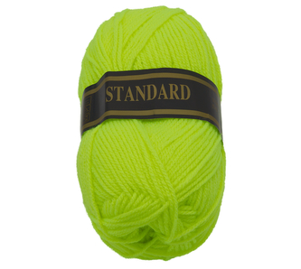Příze STANDARD - fosforově žlutá - 50g / 150 m
