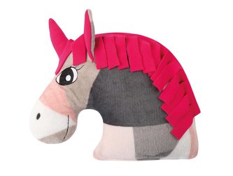 Tvarovaný polštářek jednorožec růžový - jednorožec růžový - cca 40x46cm