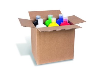 Temperové barvy PRIMO, 6 x 1000ml, mix barev, kartonový box