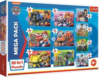 Puzzle 10v1 Tlapková patrola