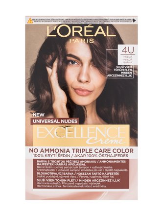 L´Oréal Paris Permanentní barva na vlasy Excellence Universal Nudes Excellence 48 ml Odstín 4U Hnědá woman