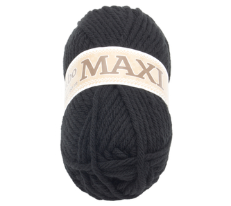 Příze JUMBO MAXI - černá - 100g / 65 m