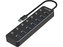 Sandberg USB-A HUB, 7x USB 3.0, černý