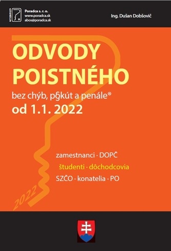 Odvody poistného od  1. 1. 2022