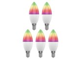 Smart sada LED žárovek E14 5W RGB WOOX R9075/5 WiFi Tuya