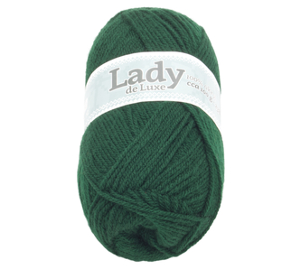 Příze LADY de Luxe - tmavě zelená - 100g / 238 m
