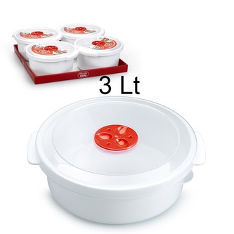 Hrnec do MVT kulatý; 22x13 cm; 3 l; plast