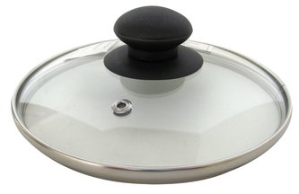 Poklice sklo; 16x6 cm; sklo, plast, kov