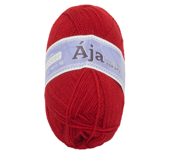 Příze ÁJA - červená - 50g / 217 m