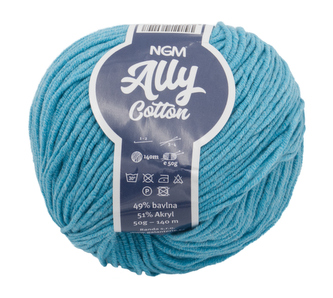 Příze ALLY cotton - tyrkysová - 50g / 140 m