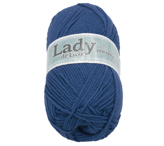 Příze LADY de Luxe - tmavě modrá - 100g / 238 m