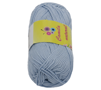 Příze CAMILA natural - světle modrošedá - 50g / 125 m