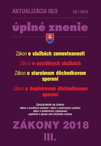 Aktualizácia III-3 2018