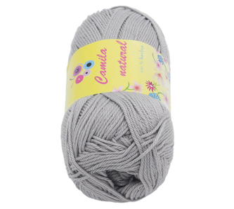 Příze CAMILA natural - šedá - 50g / 125 m
