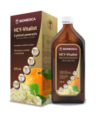 Biomedica HCY Vitalist s pomerančovou příchutí 500 ml