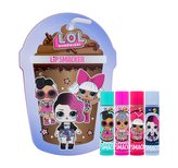 Lip Smacker LOL Surprise! balzám na rty 4 x 4 g + plechová krabička