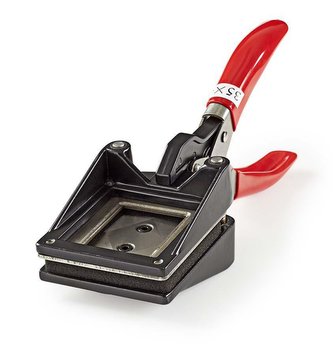 NEDIS řezačka pasových fotografií/ velikost řezu 35 x 45 mm/ kov/ černá