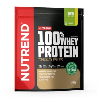 Nutrend - 100% Whey Protein - Vanilka - 1000 Gramů