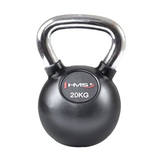 HMS - Vinylový kettlebell s chromovaným úchopem - 20kg