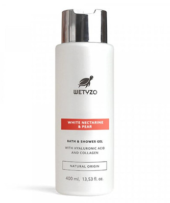 Wetyzo Sprchový gel White Nectarine & Pear s kyselinou hyaluronovou a kolagenem 400 ml